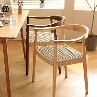 全实木中餐厅餐椅创意书房靠背椅舒总统椅子销售部泡茶原木洽谈椅