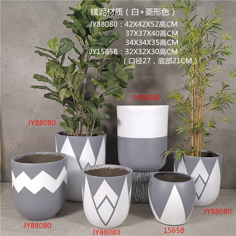 北欧创意玻璃钢落地花盆家居酒店商场前台花艺微景观装饰摆件批发