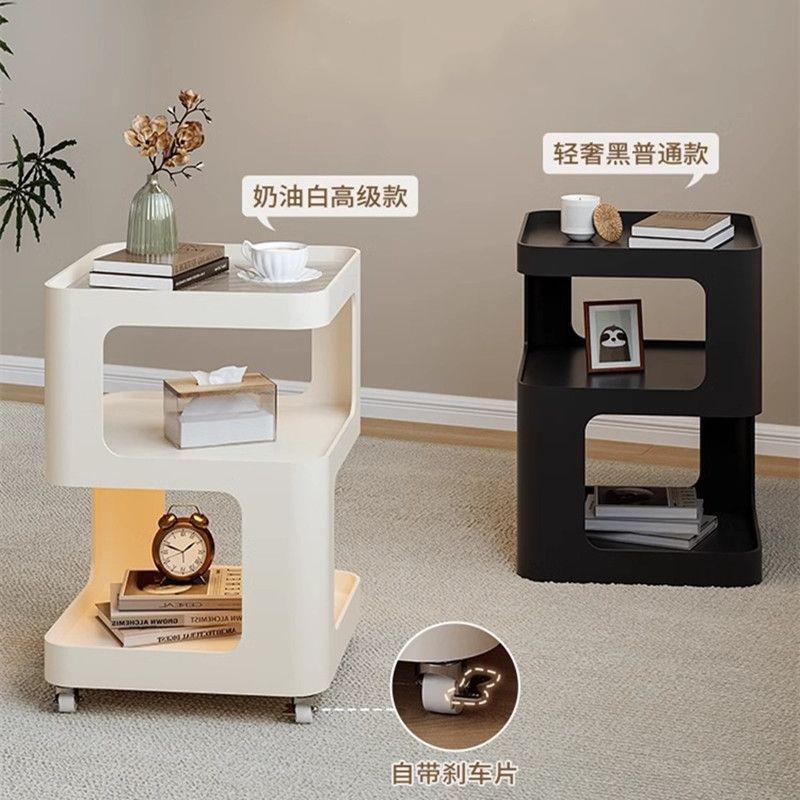 床头柜小型家用卧室创意床边柜现代简约收纳置物架子铁艺移动边几