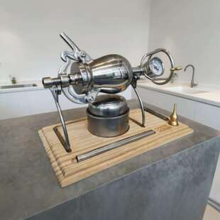 爆百谷260ML新升级无字锅摆件款迷你爆米花机手抛家用304不锈钢