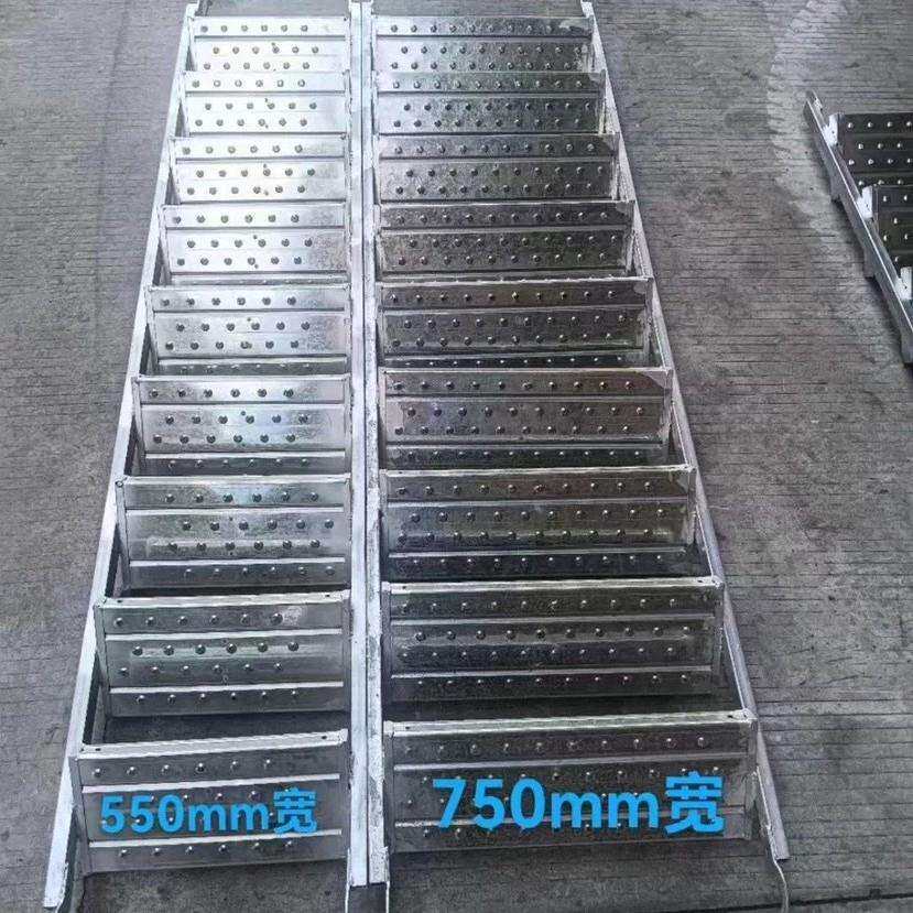 桥梁施工梯盘扣外架楼梯镀锌挂钩钢梯阁楼爬梯脚手架内部爬梯