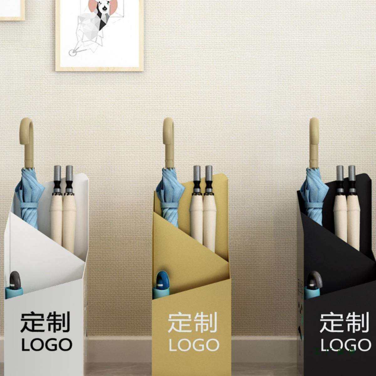 雨伞架简约商用家用创意门口收纳雨伞桶个性铁艺金属放伞置物架
