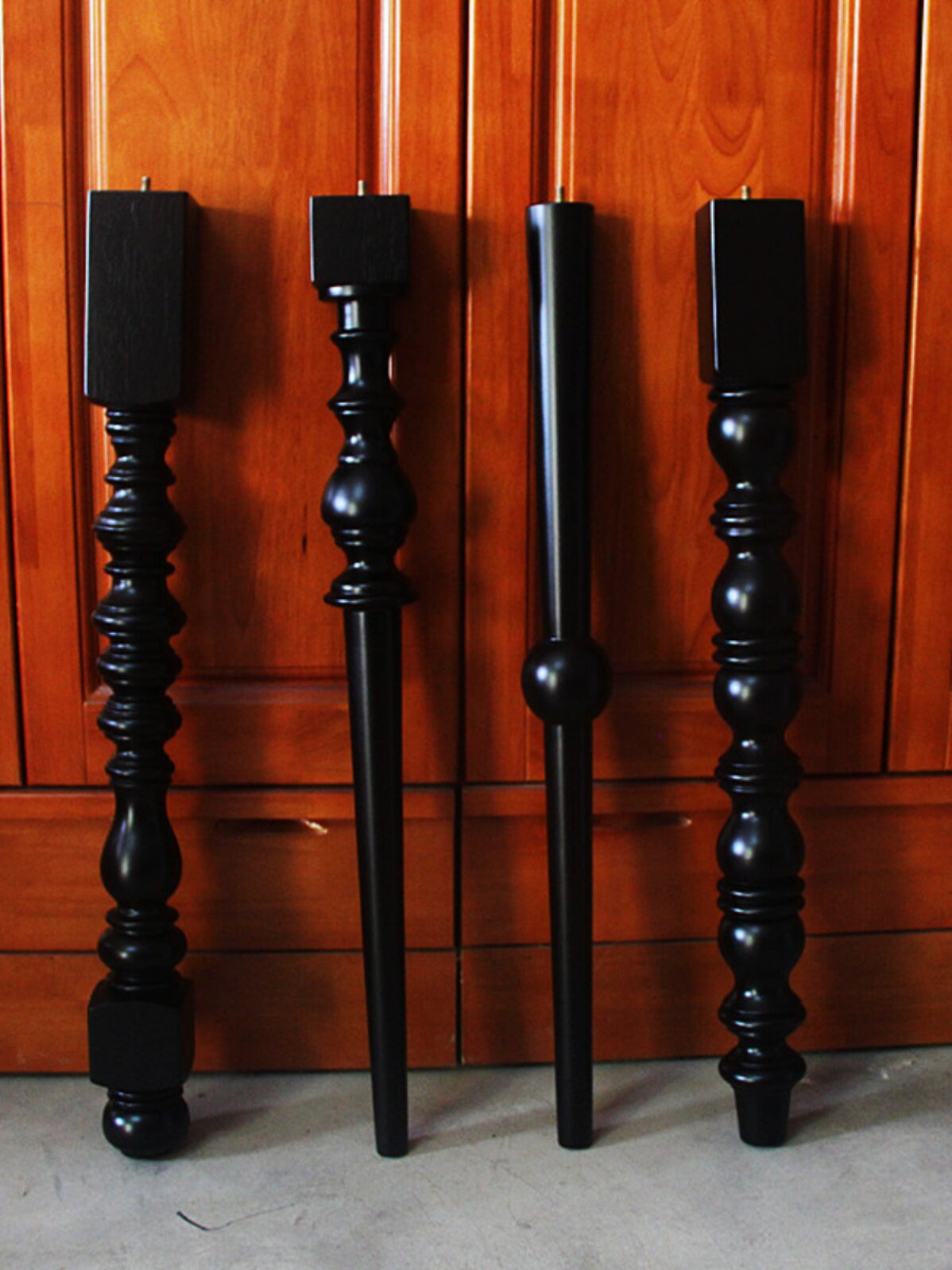 定 制实木桌腿餐桌腿书桌腿茶几腿装饰柱梳妆台腿吧台复古腿中欧