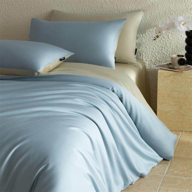 A类裸睡床笠款100S长绒棉床单四件套全棉纯棉被套轻奢风床上用品4