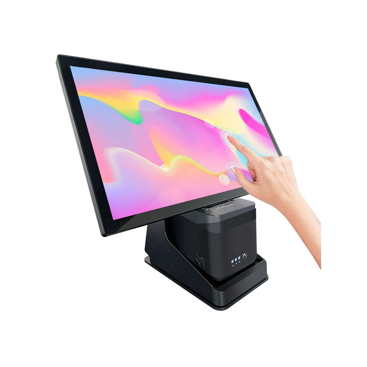 触摸一体机厨房商显点单kds厨显封闭防油壁挂POE供电21.5寸点单机