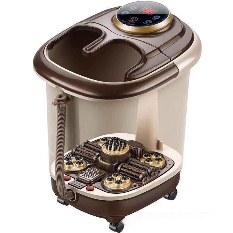 泡脚桶高深过小腿带轮全自动加热按摩泡脚桶加高家用按键式