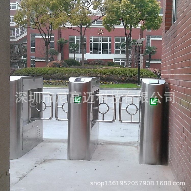 幼儿园门禁管理刷卡摆闸 校园通道管理进出登记刷卡挡闸 摆闸门机