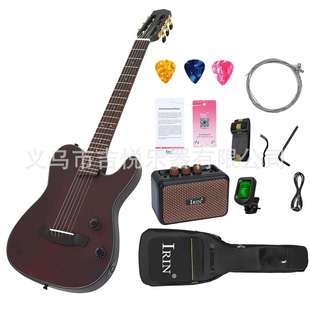 直销静音古典吉他全单板旅行便携电箱木吉他薄桶成人初学演出