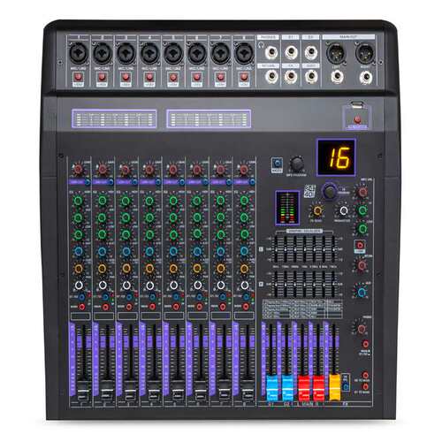 8路调音台 128DSP效果带均衡器2编组舞台演出混音器GR80i调音台