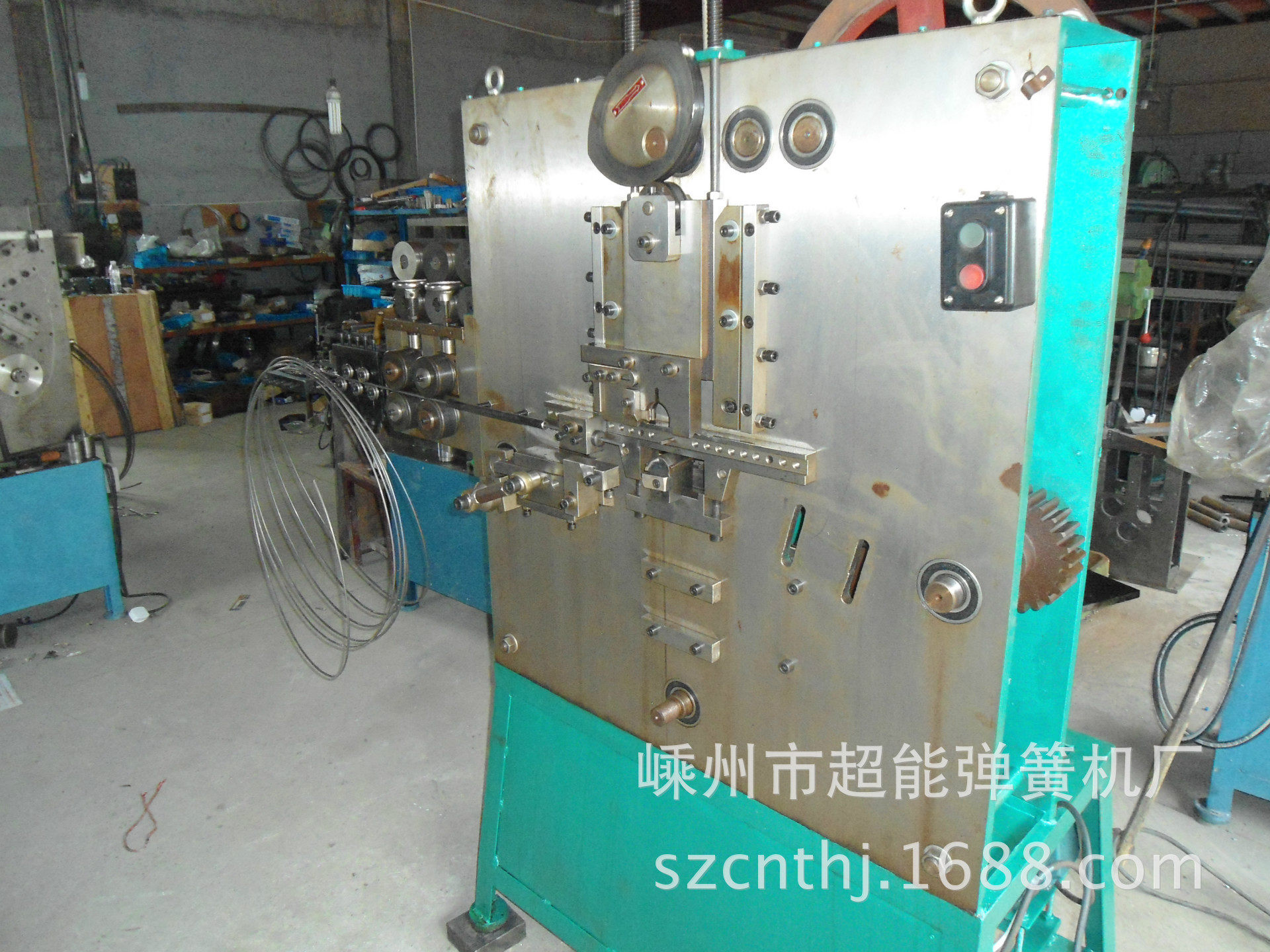 供应简易数控2轴压簧机卷簧机数控弹簧机打圈机成型机打扣机