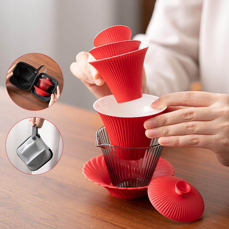 创意烟花玻璃便携式旅行茶具快客杯户外露营收纳泡茶三才盖碗茶杯,畜牧/养殖物资,畜牧/养殖器械,淘宝优惠券,粉丝福利购,淘宝优惠卷