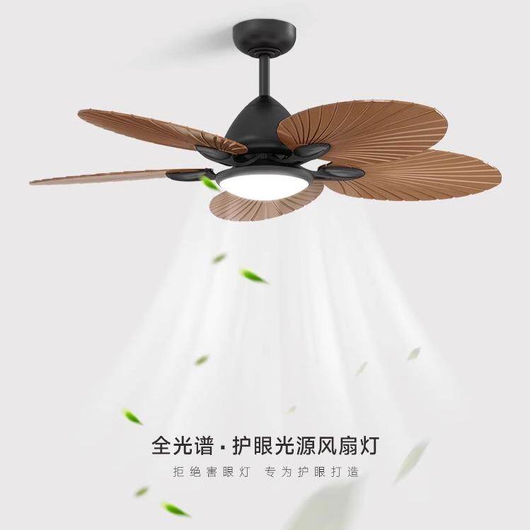 备昌照明厂中古风客厅风扇灯餐厅灯全光谱护眼灯52寸美式复古吊扇图片