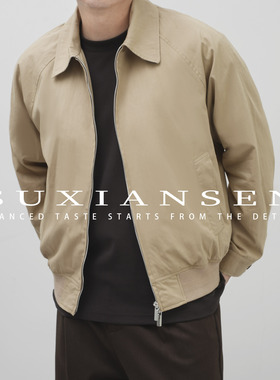 【大头叔叔】秋季复古老钱风百搭翻领拉链外套DDW7809