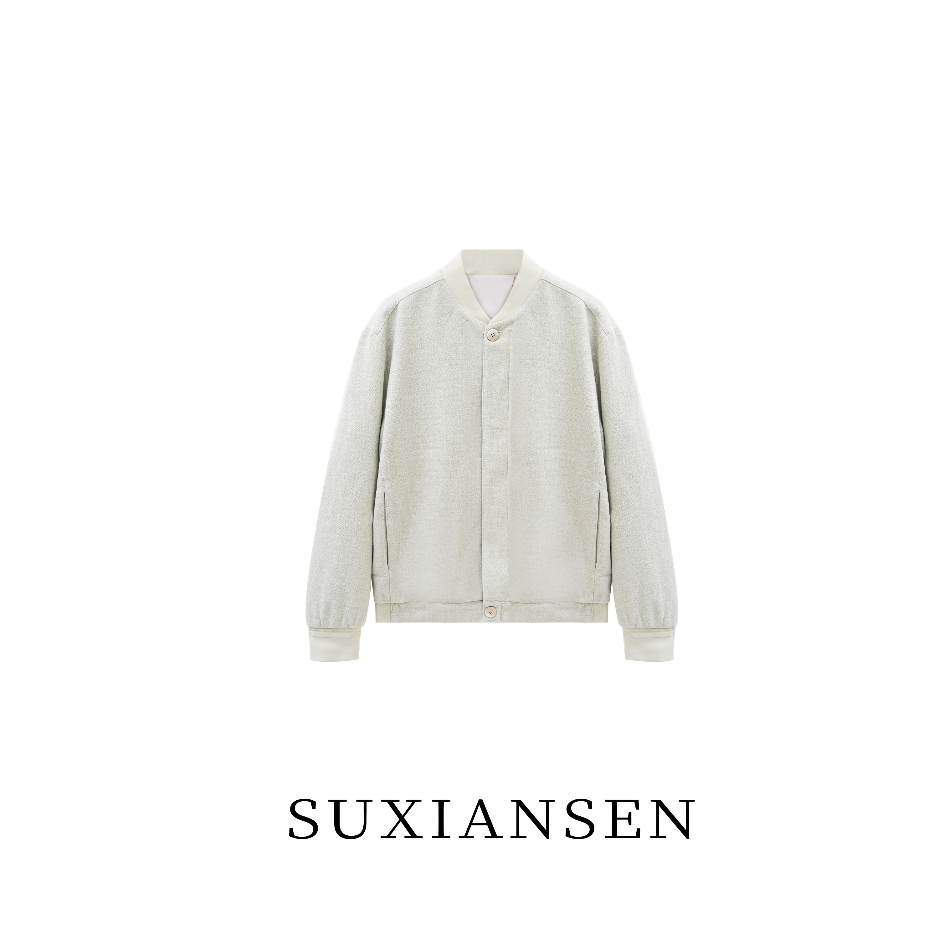 【大头叔叔】秋季新款百搭绵羊毛翻领拉链外套DDW7808