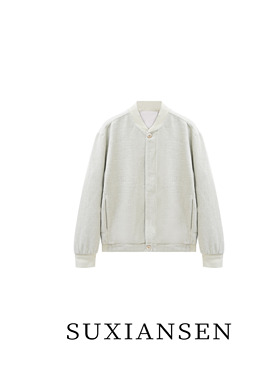 【大头叔叔】秋季新款百搭绵羊毛翻领拉链外套DDW7808