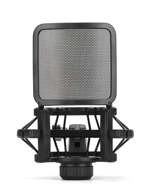 适用于莱维特240pro麦克风支架440话筒防震架带防喷网降噪方形麦