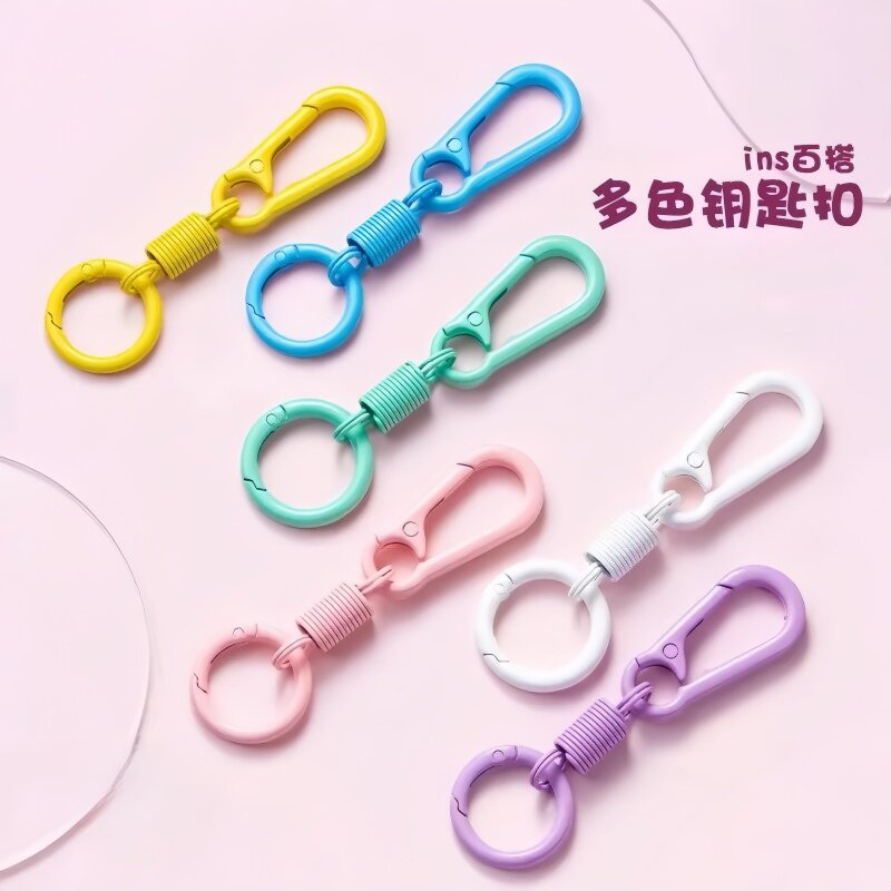 彩色钥匙扣配件挂件汽车链圈环图片