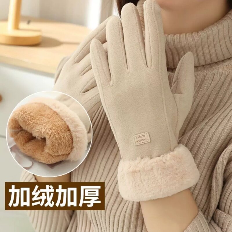 电动车手套冬季加厚加绒保暖柔软
