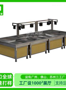不锈钢蔬菜货架超市货架商超水果蔬菜店果蔬生鲜店展示架展架