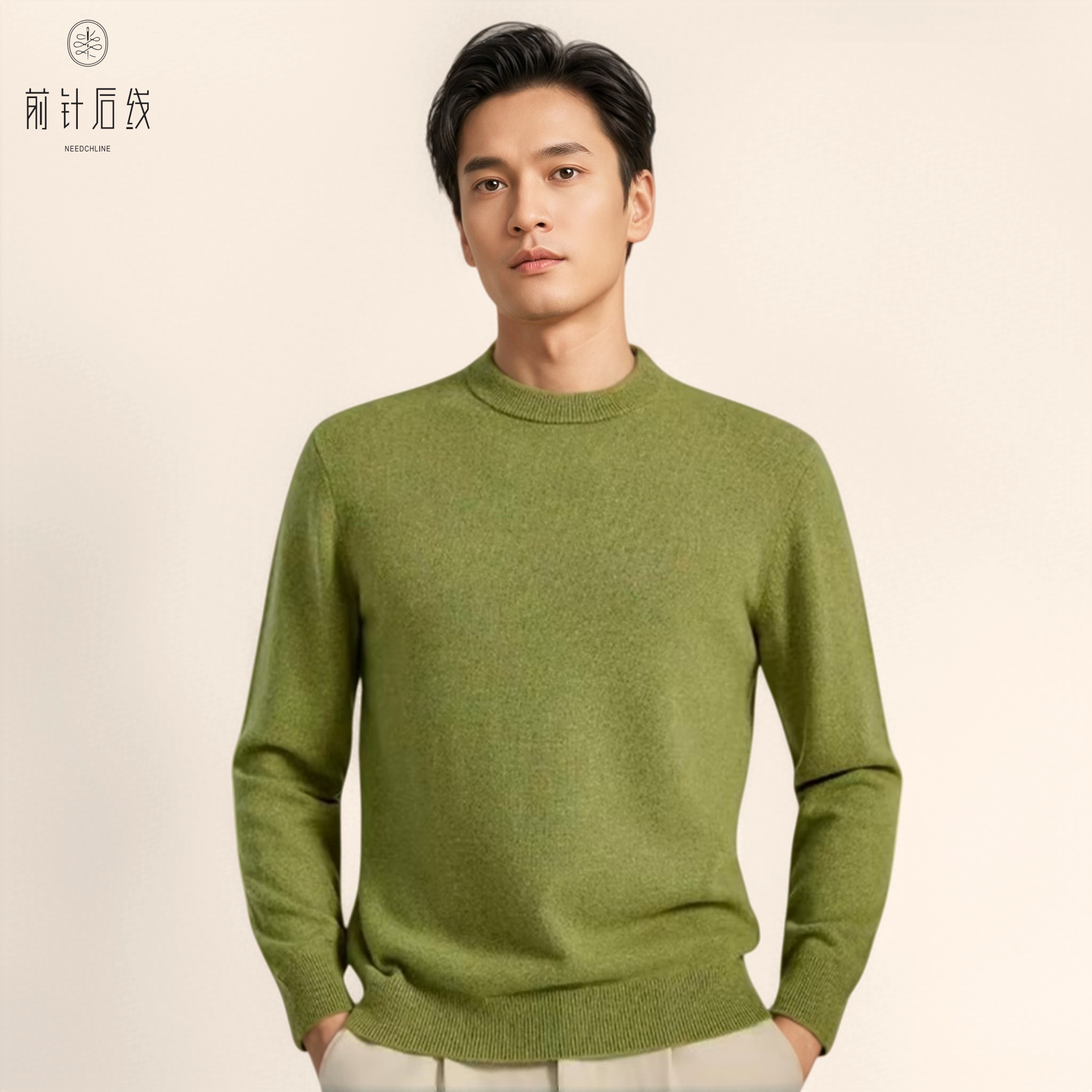 100%纯羊绒衫男士半高领花纱加厚毛衣男装秋冬保暖商务纯色男款,男装,羊绒套衫,淘宝优惠券,粉丝福利购,淘宝优惠卷