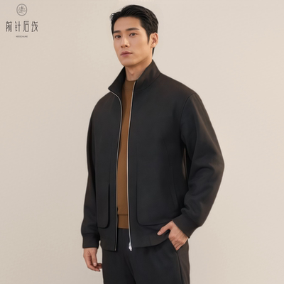 羊毛男士立领夹克秋冬外套
