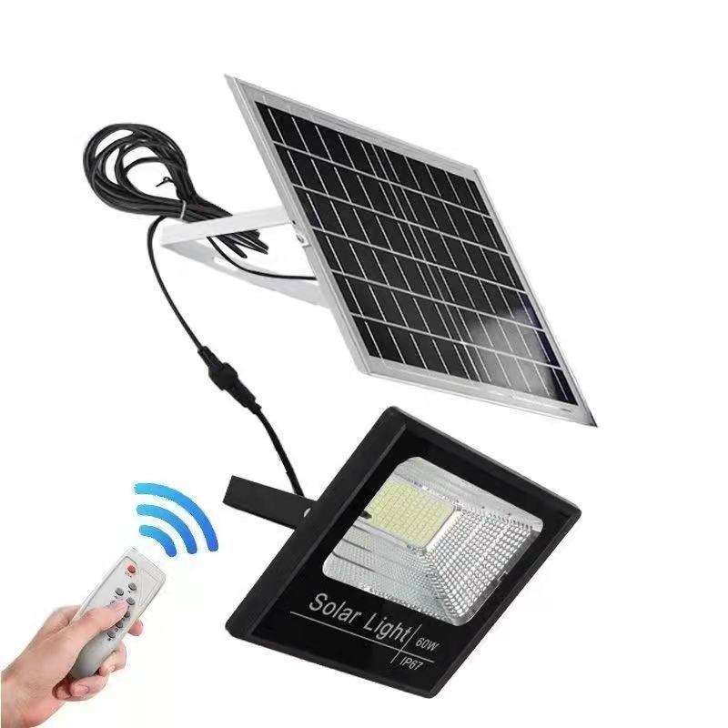 太阳能投光灯分体聚宝盆款户外防水100W200W庭院道路照明投光灯
