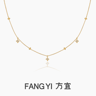 FANG YI方宜 星辰满天星项链四芒星锁骨链