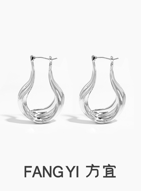 方宜FANG YI 清泉小众波浪优雅清冷小众气质耳饰FY013