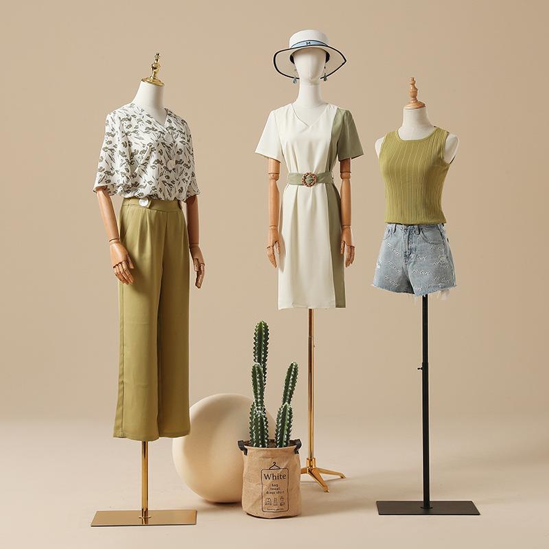 模特服装女韩版橱窗模特道具女高档半身人台服装店假人婚纱模特架
