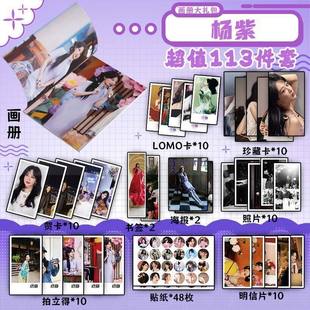 杨紫周边113件画册海报钥匙扣立牌吧唧照片贴纸书签小卡小礼物