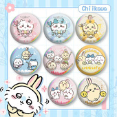 chiikawa吉伊卡哇同人75mm吧唧谷子吉伊乌萨奇小八自选胸针痛包