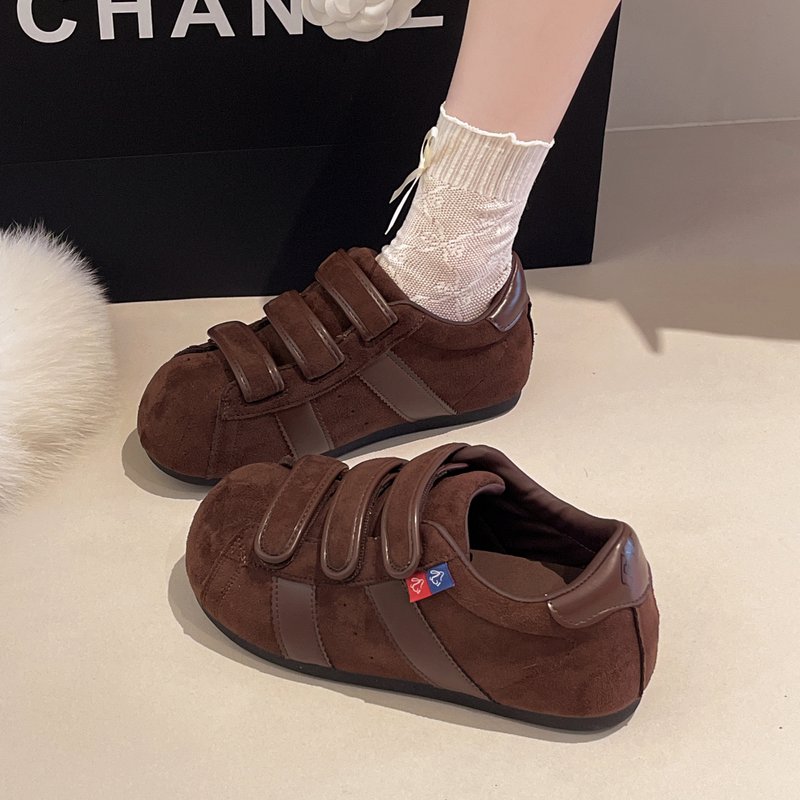 厚底增高4厘米大头娃娃德训鞋女2025新款百搭休闲运动鞋板鞋ins潮