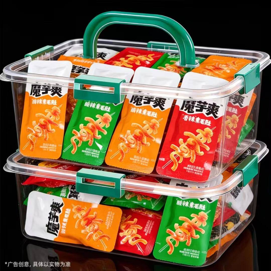【囤货100包】魔芋爽素毛肚辣休闲办公室追剧解馋非即食虾零食3包