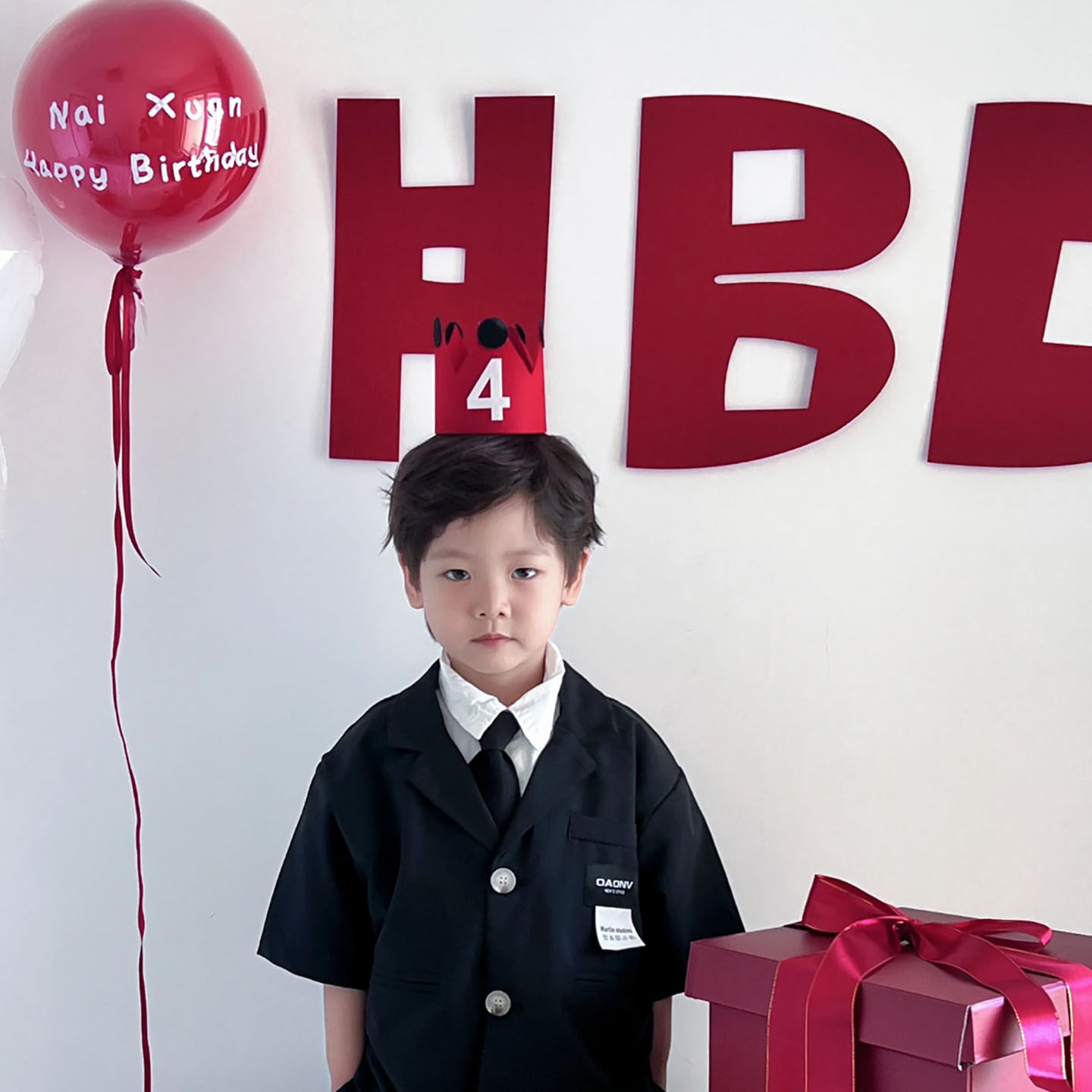 小红书韩系ins风红色HBD背景墙毛毡贴装饰品儿童生日拍照场景布置,节庆用品/礼品,节日装扮用品,淘宝优惠券,粉丝福利购,淘宝优惠卷