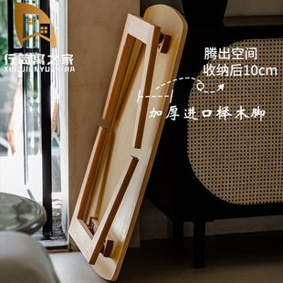实木桌小茶几 可折叠茶几餐桌两用小户型矮桌客厅家用简约简易日式