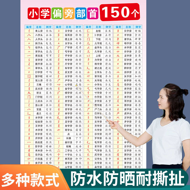 笔画大全表一年级汉字笔