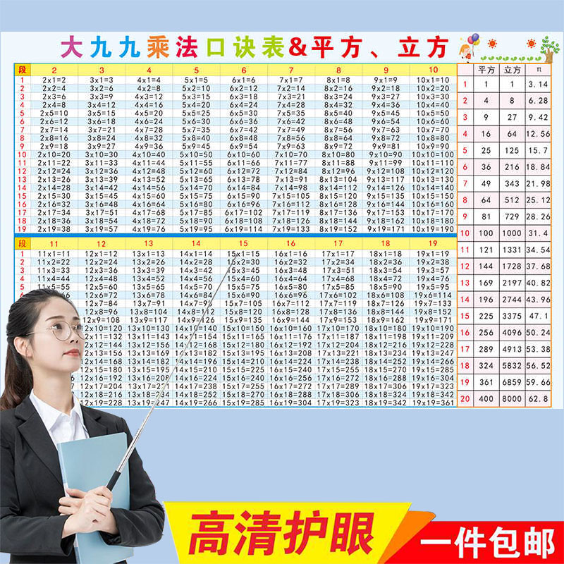小学大九九乘法口诀表大99