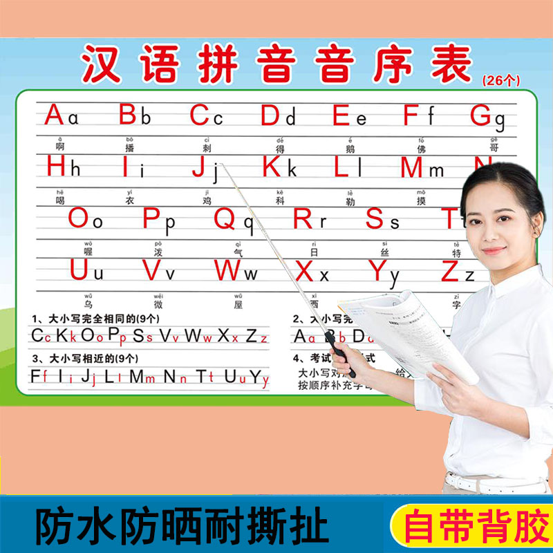 小学生一年级下学期汉语音序表
