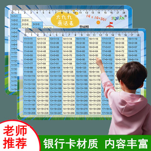 小学生二三年级大九九19乘法口诀表多内容质数平方学习墙贴卡片画