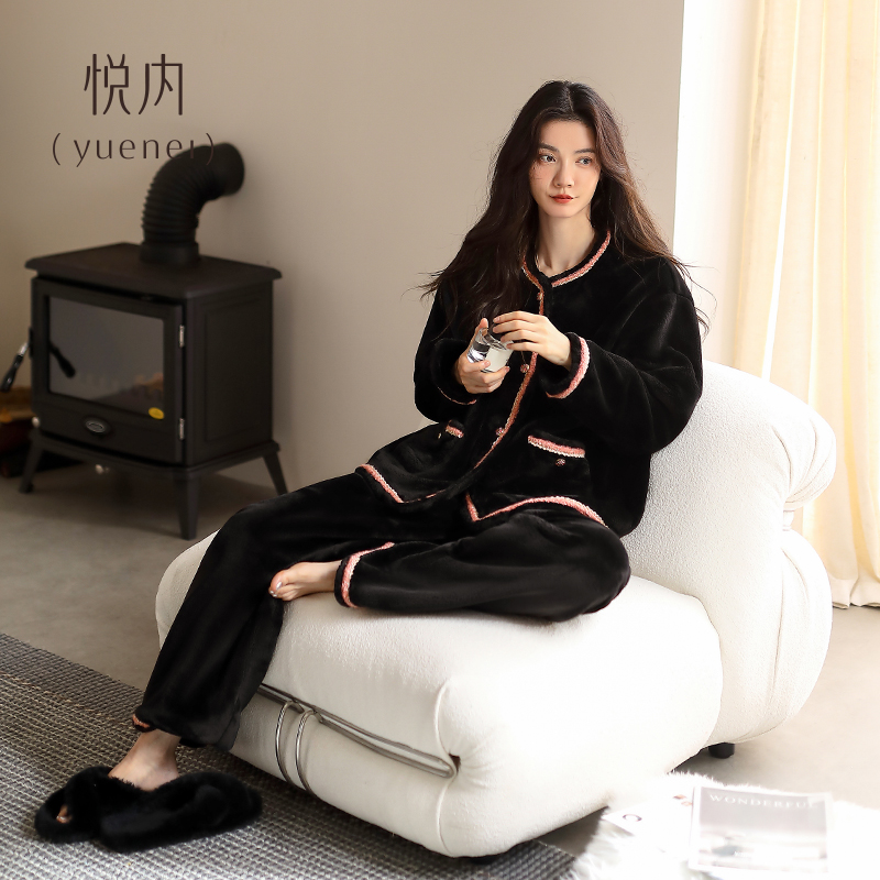 【商场同款】悦内女士珊瑚绒睡衣