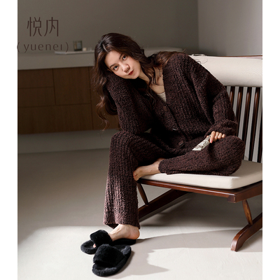 【商场同款】悦内女士半边绒睡衣