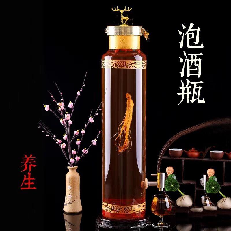 泡酒玻璃瓶带龙头5斤10斤