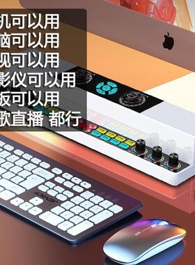 2025款AI版声卡音响一体机网红专业直播唱歌无线蓝牙音箱家庭户外