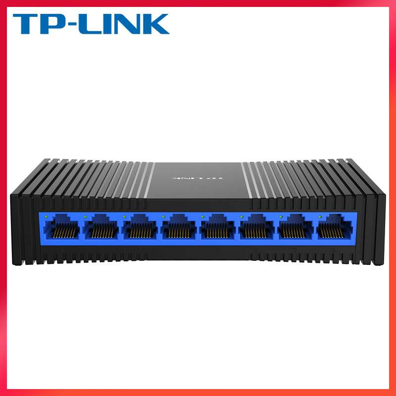 TP-LINK网络分线器8口SG1008+路由汇聚1000M全千兆交换机Switch