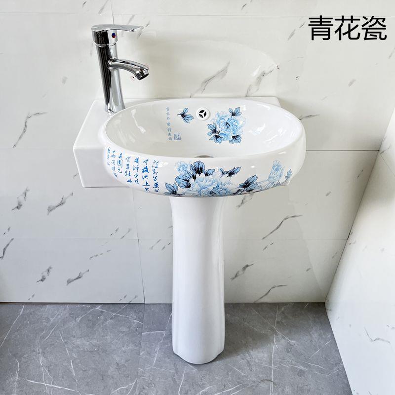 彩花迷你柱盆陶瓷挂墙式