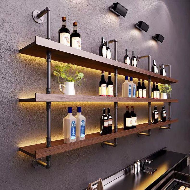 墙上酒架餐厅酒吧烧烤店
