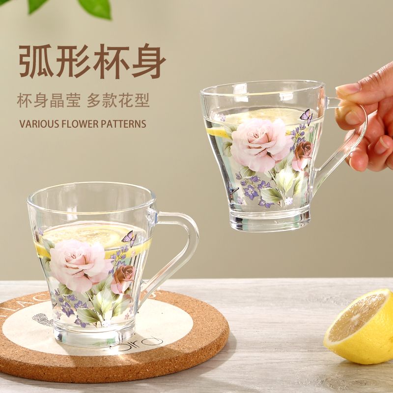 6只玻璃杯子套装家用韩印