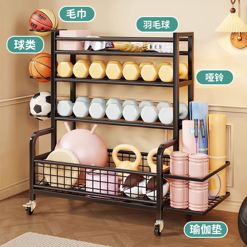 运动器材收纳架家用可移