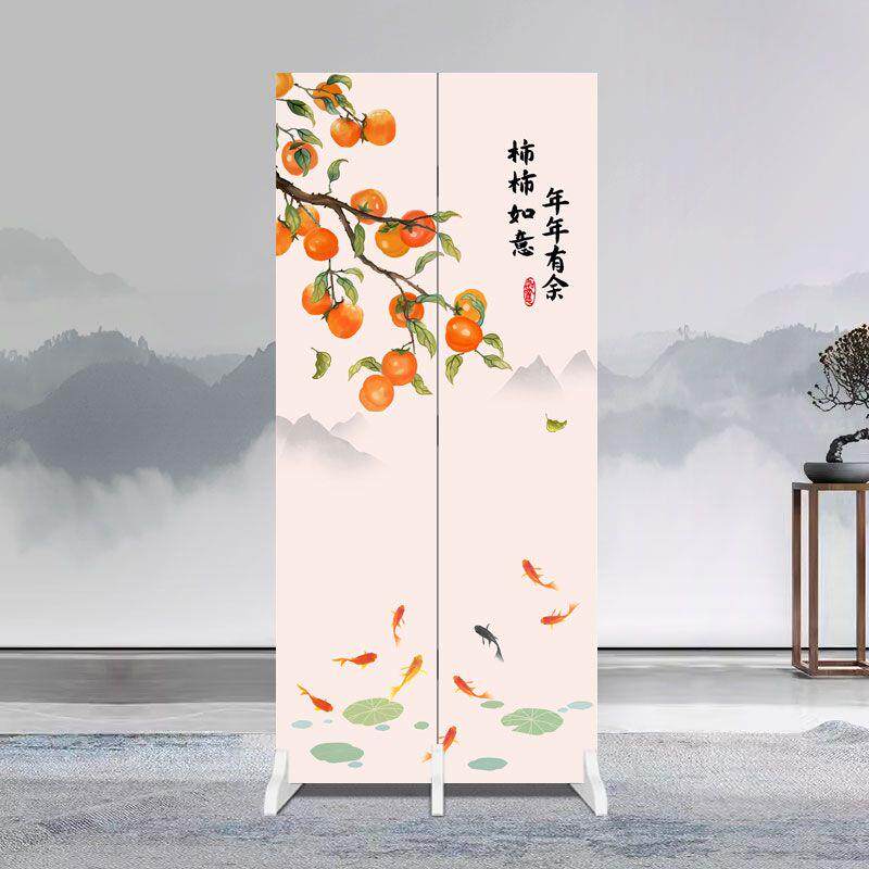 中式屏风隔断客厅入户进