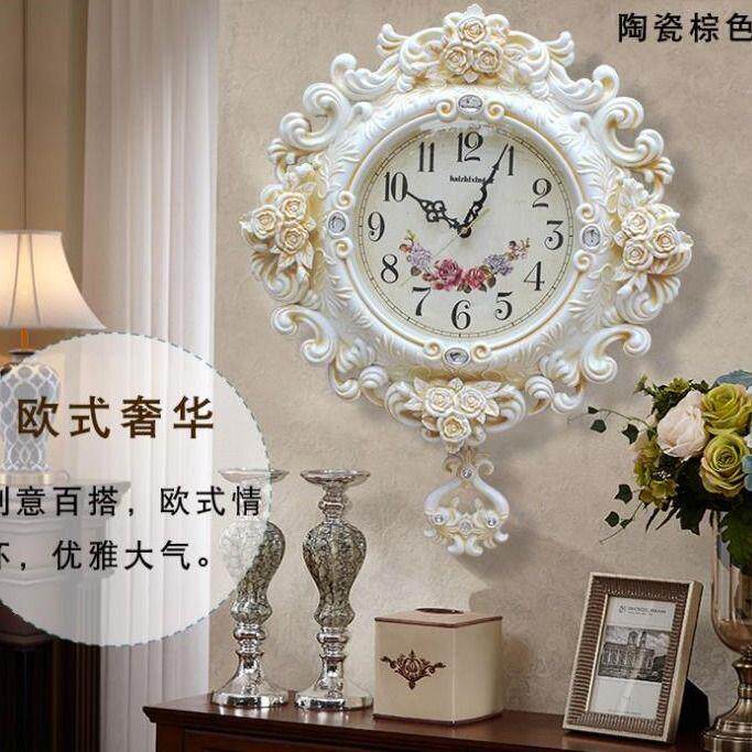 欧式钟表创意摇摆挂钟时